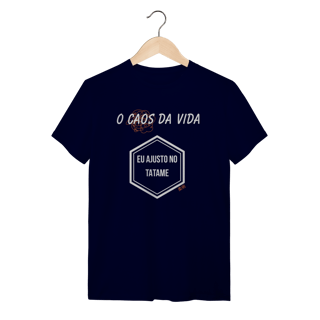 Nome do produto Camiseta “Caos Ajustado no Tatame” – Jiu-Jitsu 柔術