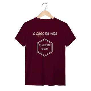 Nome do produto Camiseta “Caos Ajustado no Tatame” – Jiu-Jitsu 柔術