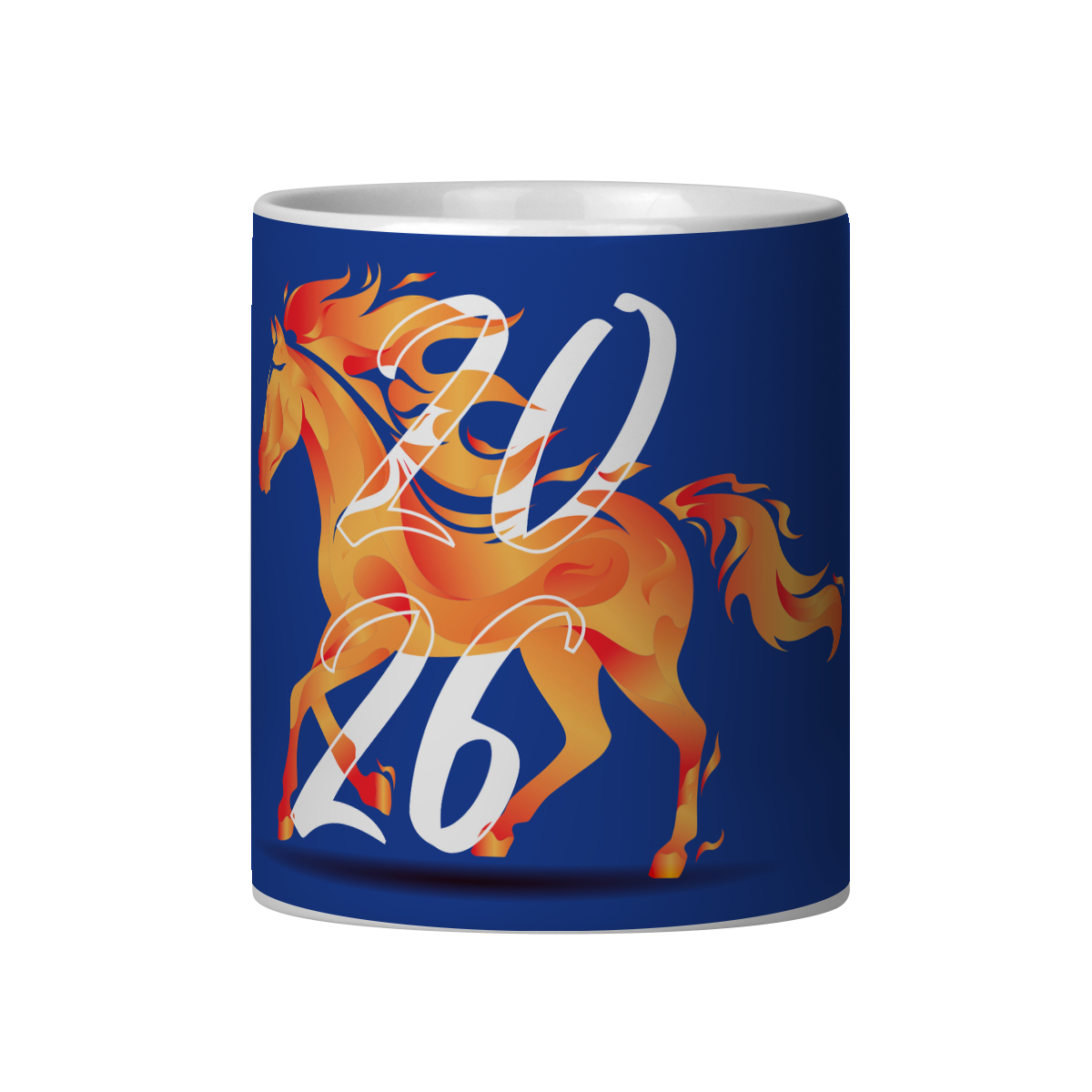 Nome do produto: Caneca - Ano Novo Chinês 2026 – Cavalo Azul