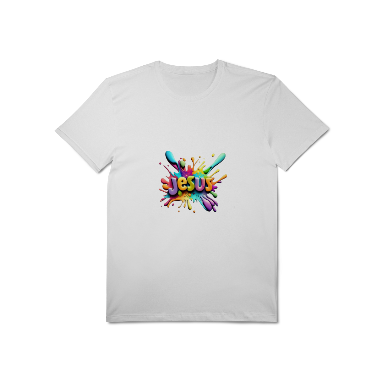 Nome do produto: Camiseta Jesus Splash Color