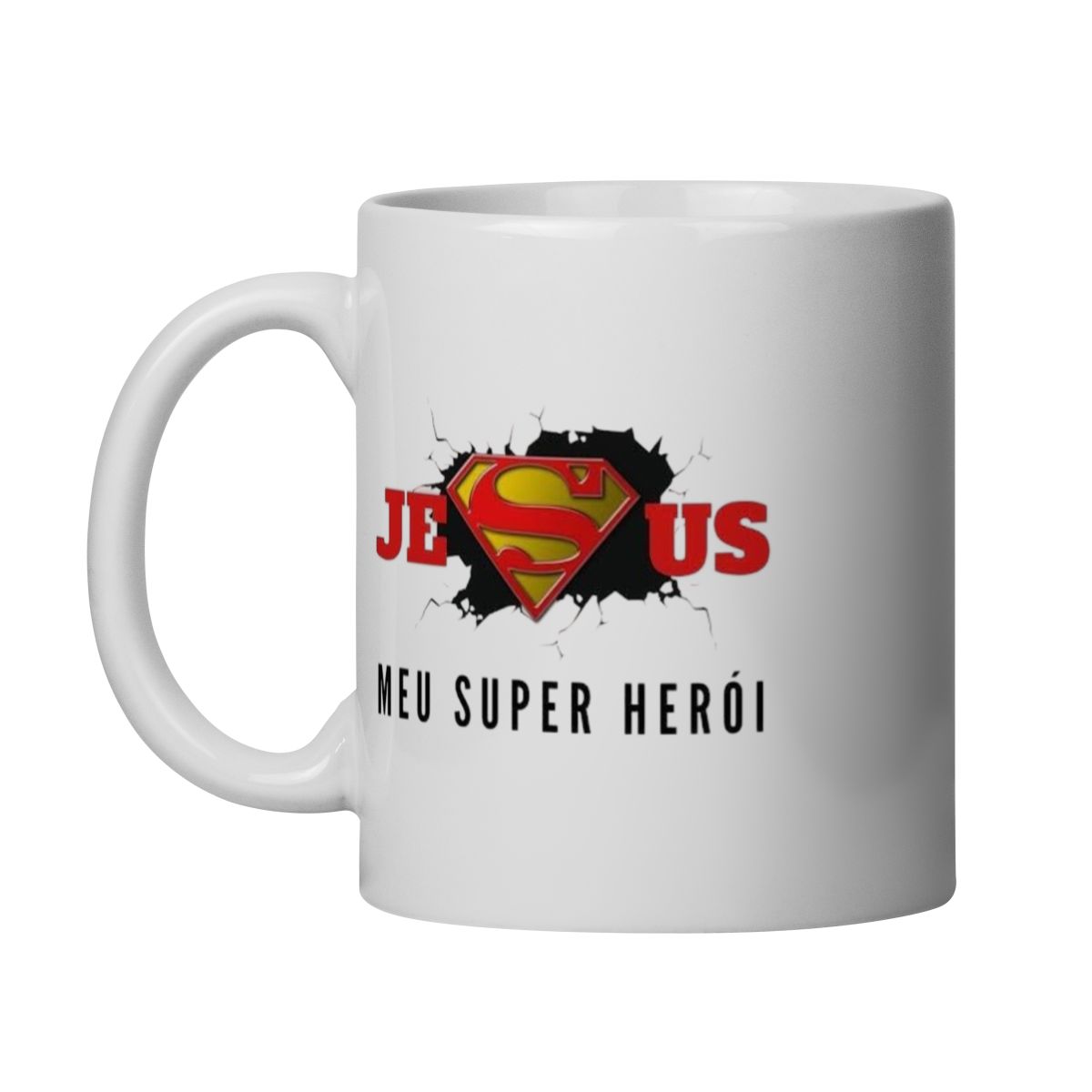 Caneca Jesus meu super herói