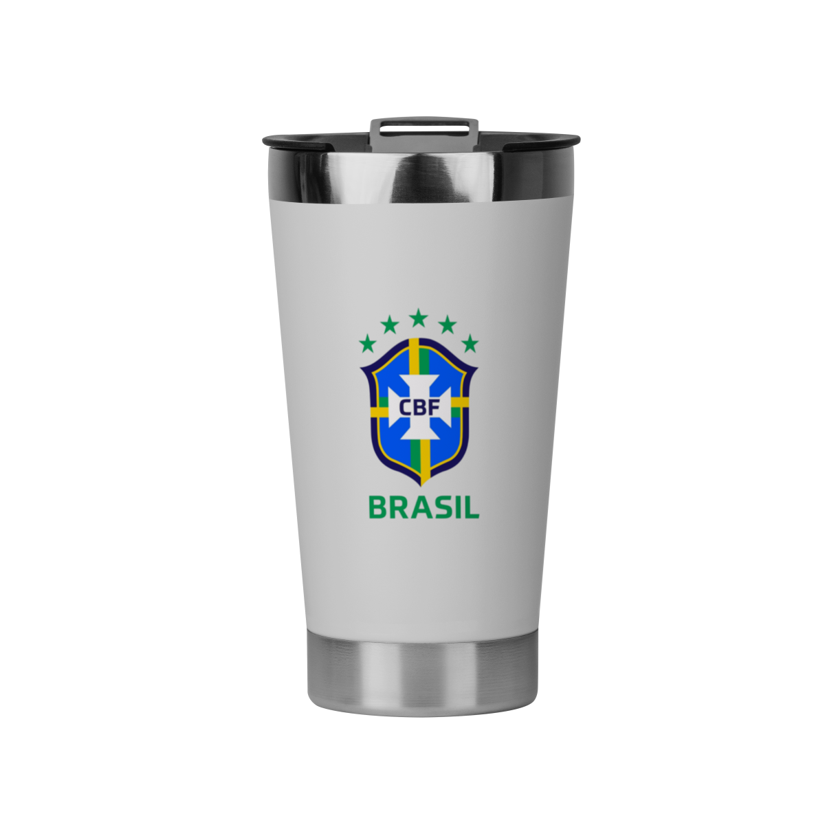 Nome do produto: Copo Térmico Brasil Premium Inox