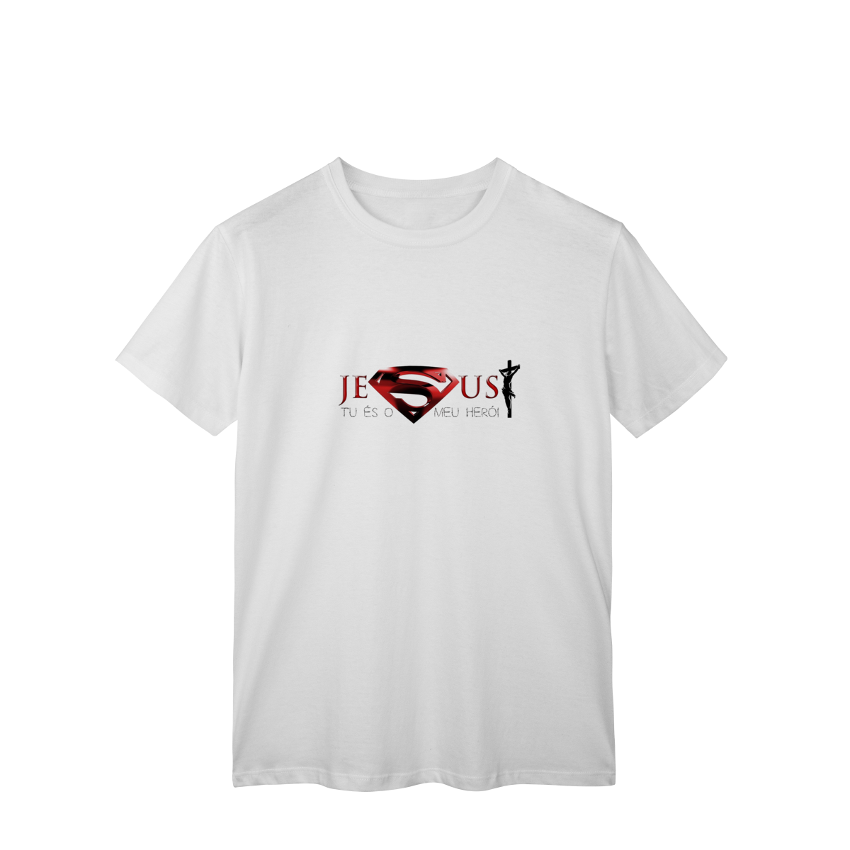 Nome do produto: Camiseta Fé Heroica – Estilo Força & Propósito