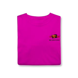 Nome do produto T-Shirt Classic Jesus meu super herói
