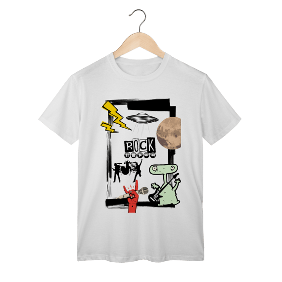 Camiseta Rock Espacial