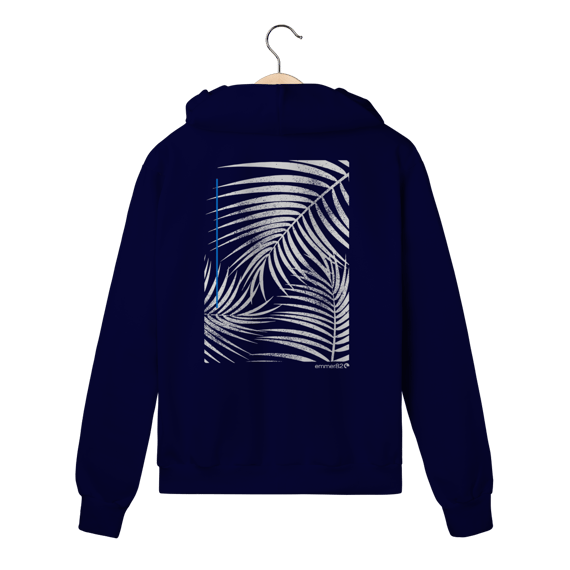 Moletom prime com zíper Coleção Identidade Eco II – Estampa Branca