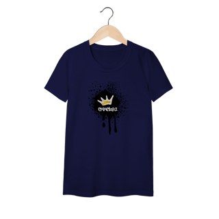 Nome do produto Street wear camiseta baby long classic  linha Grafite Splash