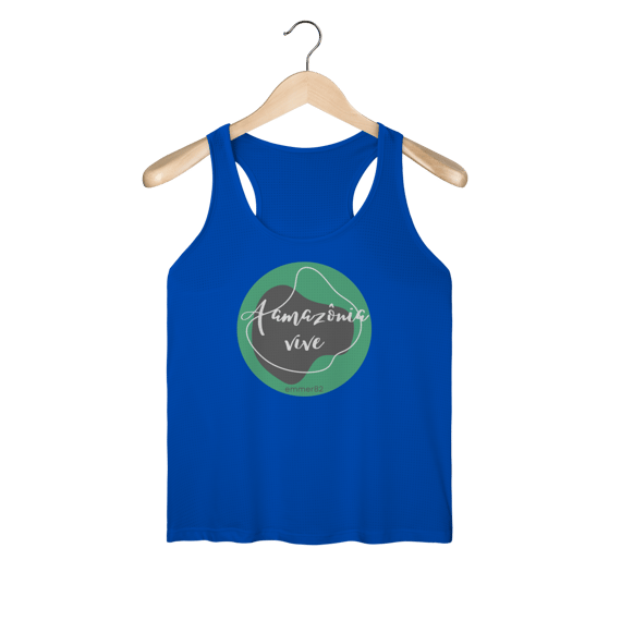 Regata feminina sport dry uv linha a Amazônia Vive