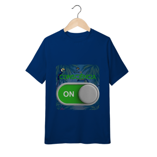 Nome do produto T-shirt quality infantil (10 a 14 anos) linha consciência ON