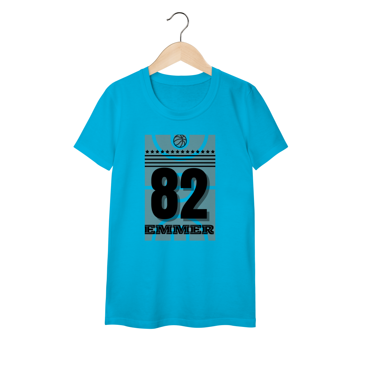 Nome do produto: Streetwear camiseta baby long classic linha Basketball 82