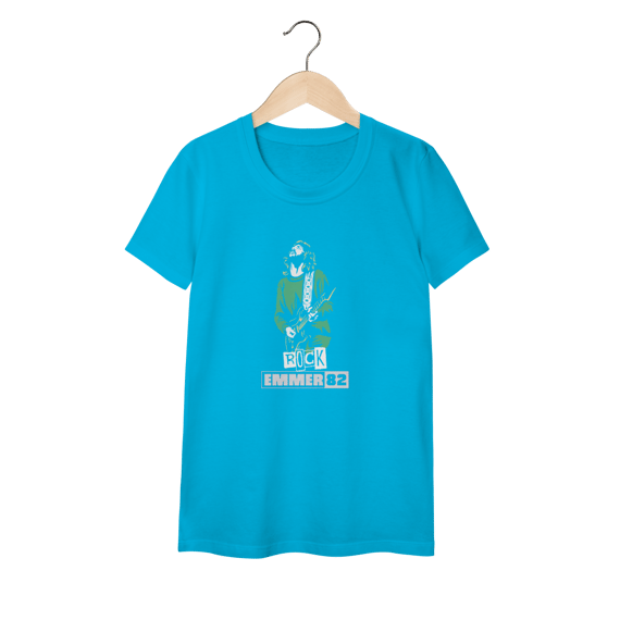 Streetwear camiseta baby long classic linha rock and roll