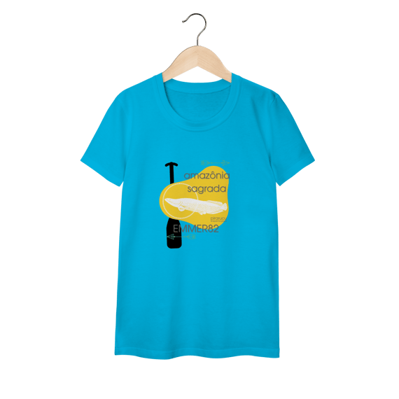 Camiseta baby long classic Linha Amazônia Sagrada – Pirarucu