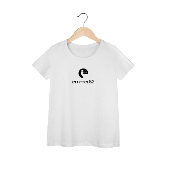 Camiseta baby long prime linha new age II estampa preta