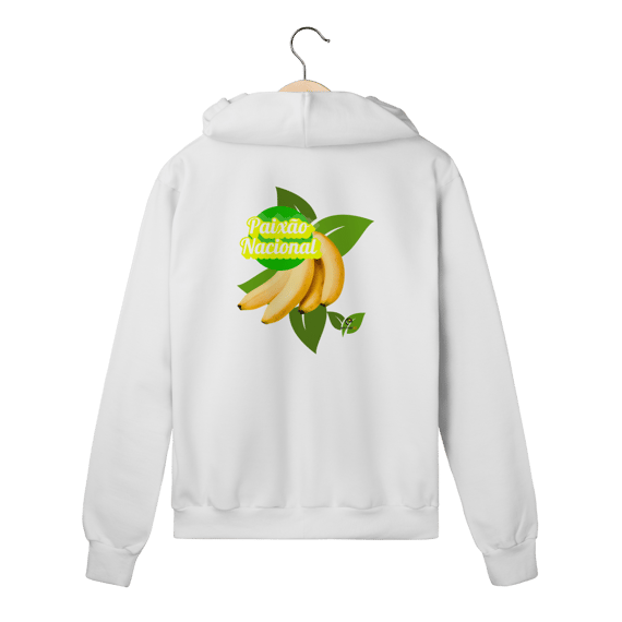 Moletom prime com ziper  linha paixão nacional - banana