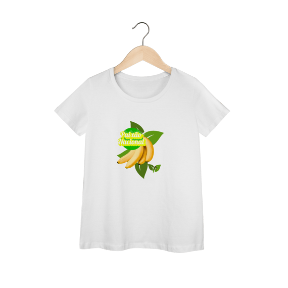 Camiseta baby long prime  linha paixão nacional - banana