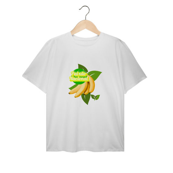T-shirt plus size  linha paixão nacional - banana