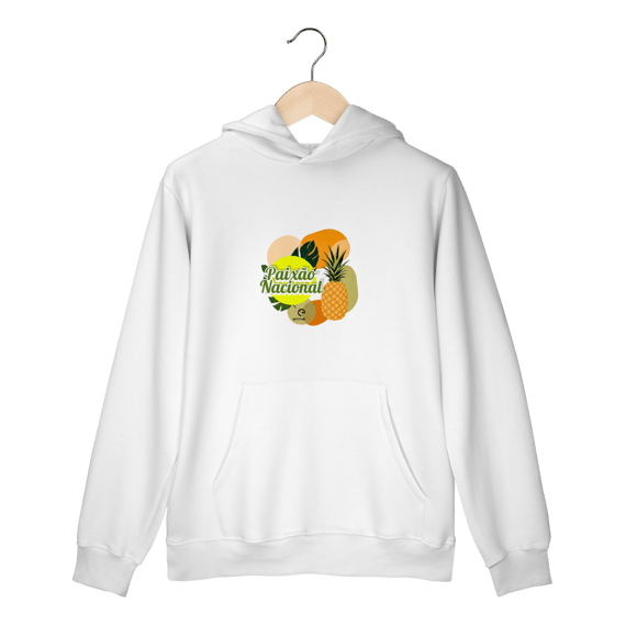 Moletom prime canguru linha paixão nacional - abacaxi