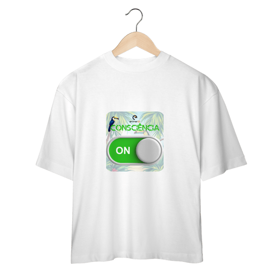 Camiseta oversized linha consciência ON