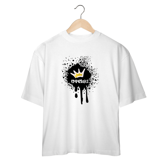 Street wear camiseta oversized linha Grafite Splash