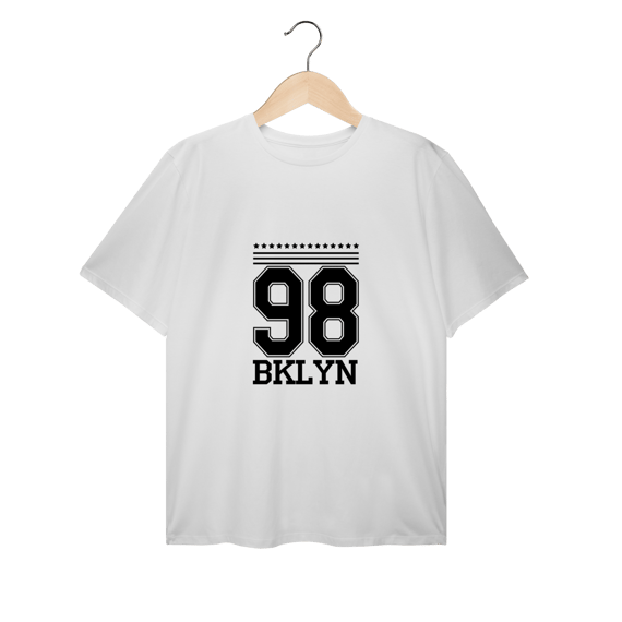 Streetwear t-shirt plus size linha 98BKLYN