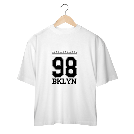 Streetwear camiseta oversized linha 98BKLYN