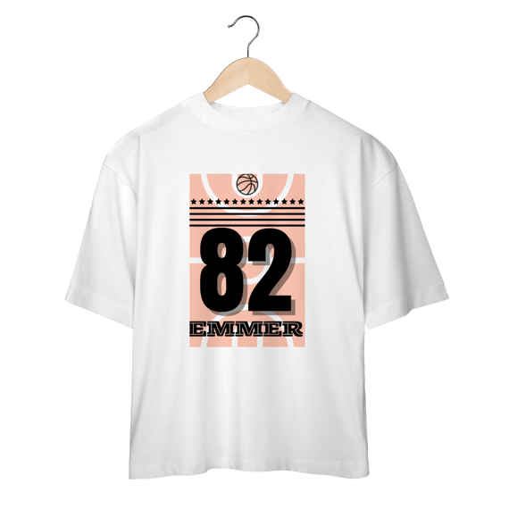 Streetwear camiseta oversized linha Basketball 82