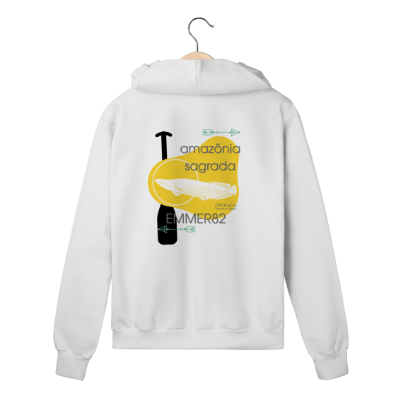 Moletom prime com zíper Linha Amazônia Sagrada – Pirarucu
