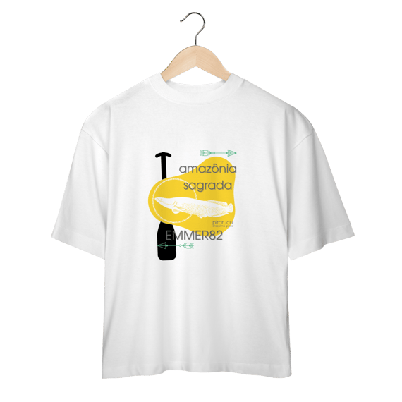 Camiseta oversized Linha Amazônia Sagrada – Pirarucu