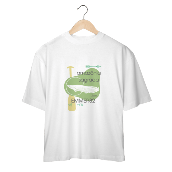 Camiseta oversized Linha Amazônia Sagrada – Pirarucu II