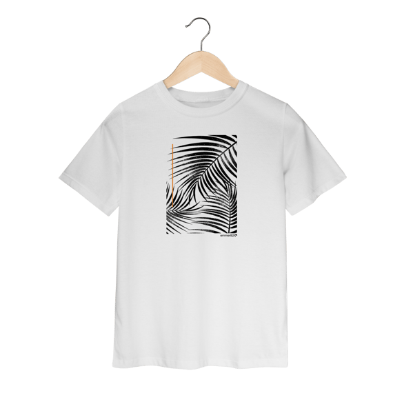 T-shirt quality infantil (2 a 8 anos) coleção identidade eco I estampa verde