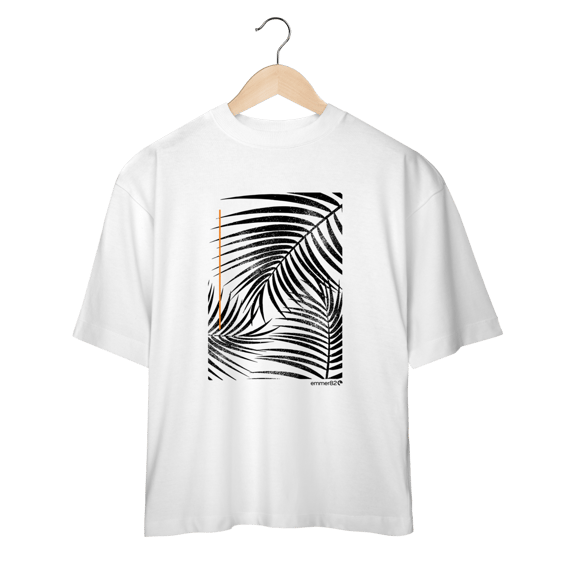 Camiseta oversized coleção identidade eco I estampa verde