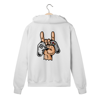 Nome do produto Street wear moletom prime com zíper linha hang loose - estampa posterior