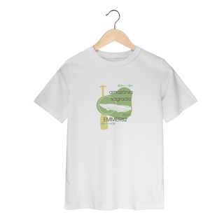 Nome do produto T-shirt quality infantil (2 a 8 anos) Linha Amazônia Sagrada – Pirarucu II