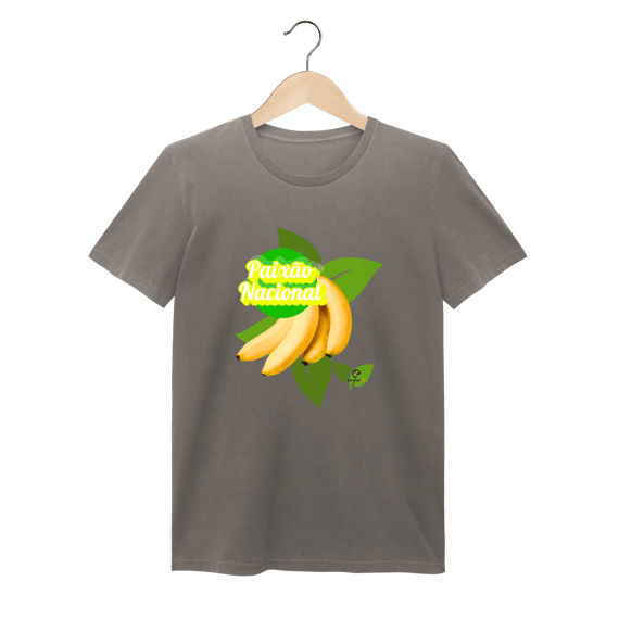 Camiseta baby long estonada  linha paixão nacional - banana