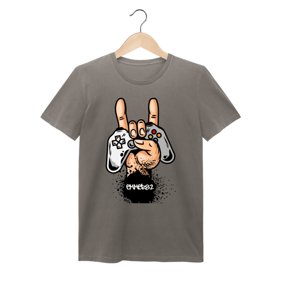 Streetwear camiseta baby long estonada linha hang loose.