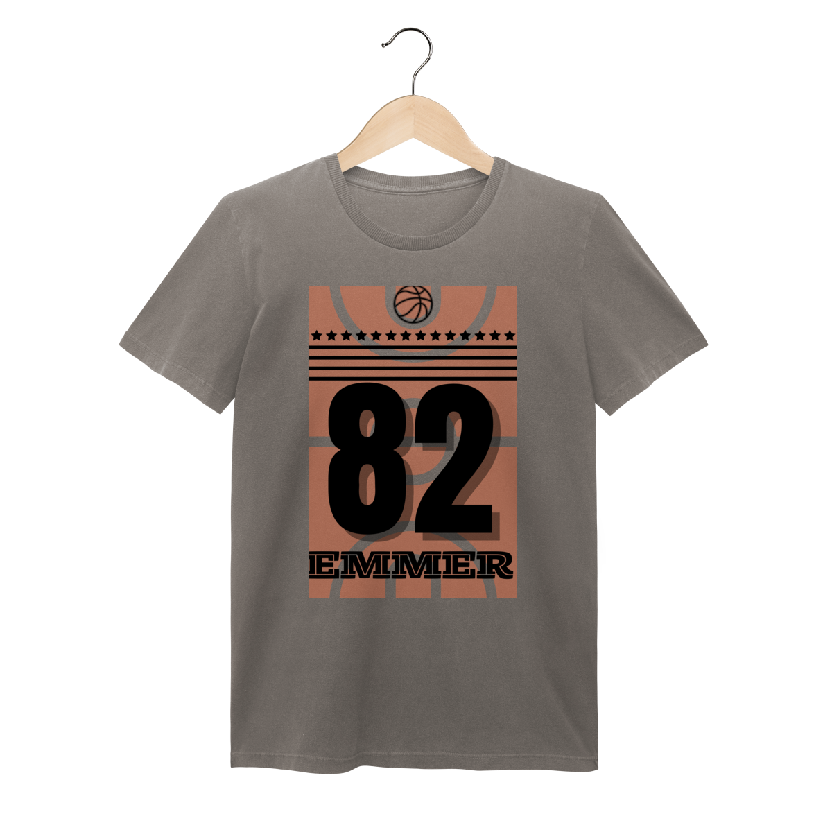 Nome do produto: Streetwear camiseta baby long estonada linha Basketball 82