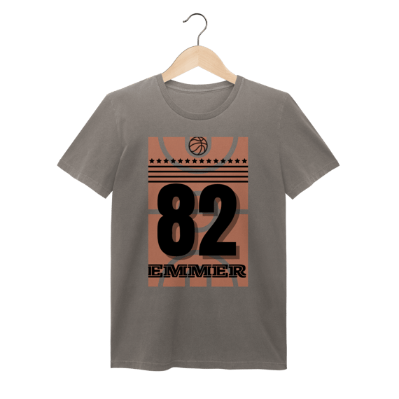 Streetwear camiseta baby long estonada linha Basketball 82