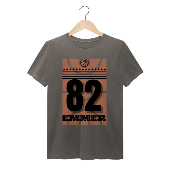 Streetwear t-shirt estonada linha Basketball 82