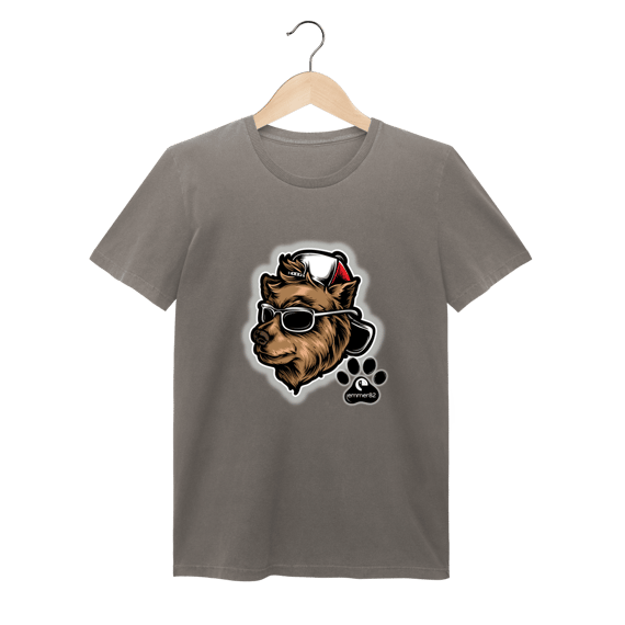 Streetwear camiseta baby long estonada linha Streetwear Dogglass