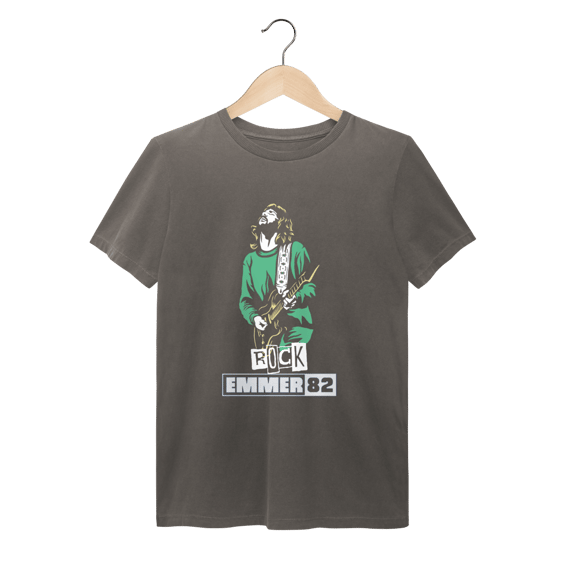 Streetwear t-shirt estonada linha rock and roll