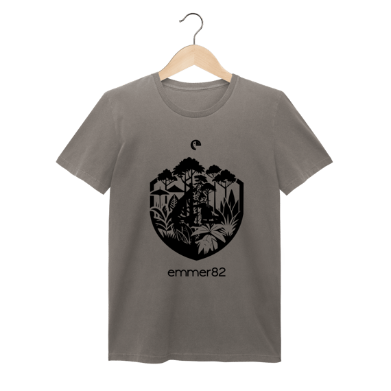 Camiseta baby long estonada linha Biomas em Foco