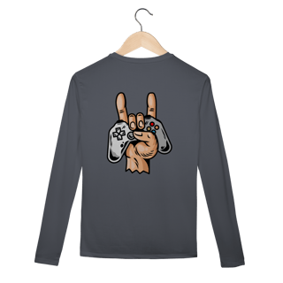 Nome do produto Street wear camisa manga longa sport dry uv linha hang loose - estampa posterior