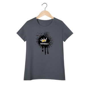 Nome do produto Street wear camiseta baby long pima linha Grafite Splash