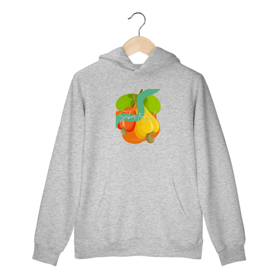 Moletom prime canguru  linha “Caju – Sabor Tropical