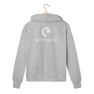 Nome do produto Moletom prime com ziper linha new age II estampa branca