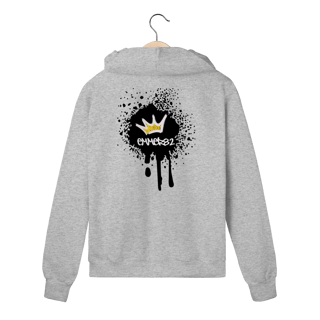 Nome do produto Street wear moletom prime com zíper linha Grafite Splash