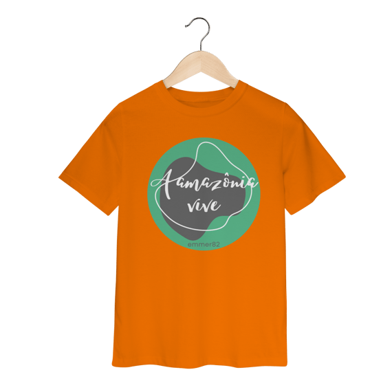 T-shirt classic infantil linha a Amazônia Vive