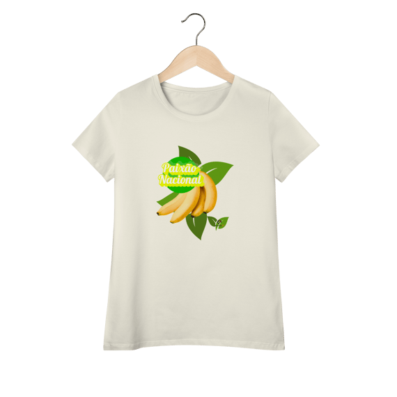 Camiseta baby long pima  linha paixão nacional - banana