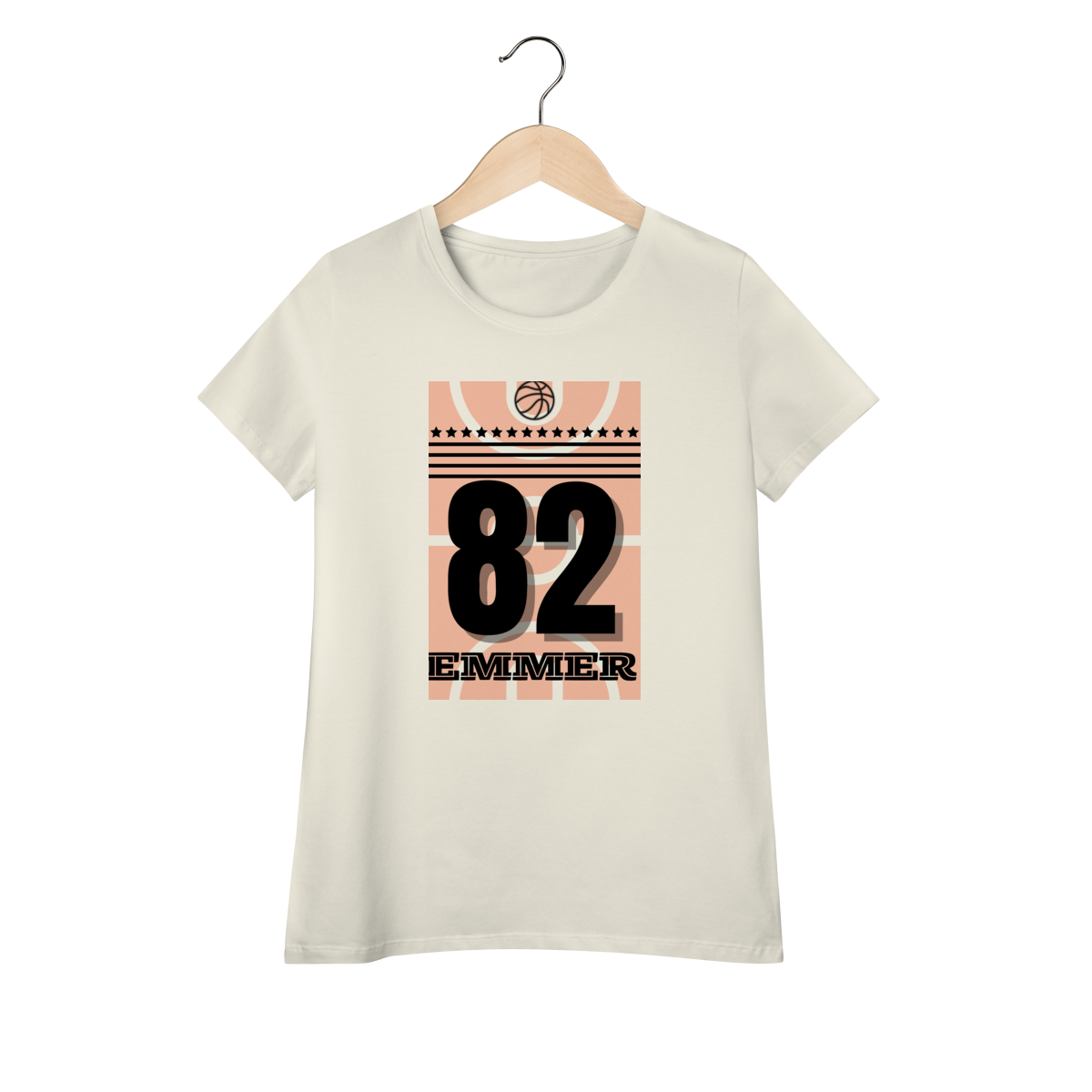 Nome do produto: Streetwear camiseta baby long pima linha Basketball 82