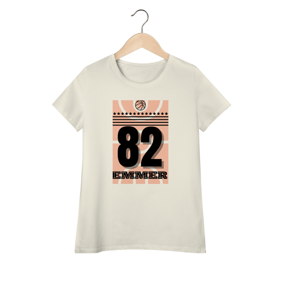 Streetwear camiseta baby long pima linha Basketball 82